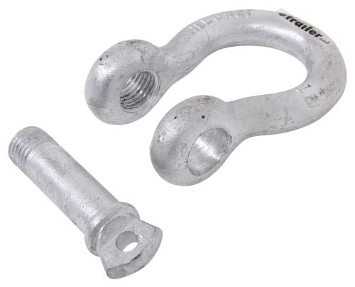 Bow Shackle with Screw Pin - Galvanized Steel - 1" Diameter - 8,500 lbs Brophy Tow Shackles GS11