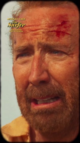 Nicolas Cage will do anything to surf. The Surfer is now playing in theaters.