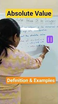 What is the Absolute Value of an Integer? |How to Find the Absolute Value? #shots #maths #education
