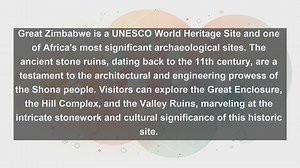 Discovering Zimbabwes Architectural Treasures: Top 10 Landmarks