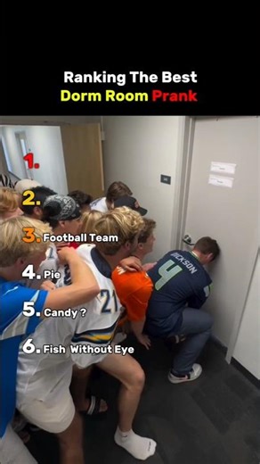 Ranking The Best Dorm Room Prank #shorts