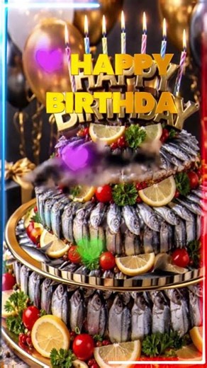 Birthday Cake Made with Fish?