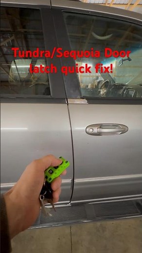 Does your Tundra/Sequoia door not latch? Try this #DIY fix before spending $125, file in comments!