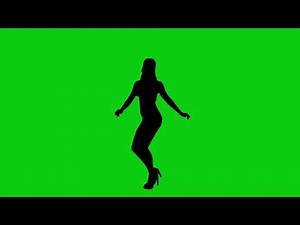 Female Dancer Silhouette #Greenscreen HD - VideNoCopy #NoCopyright Video Footage