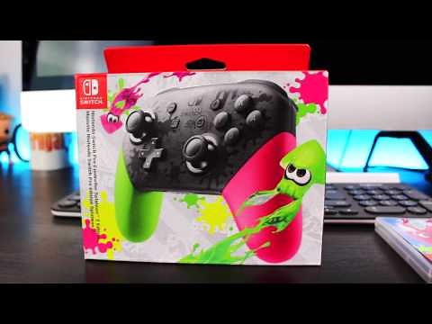 Splatoon 2 Edition Custom Nintendo Switch Pro Controller Unboxing
