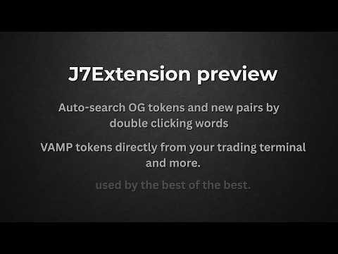 J7Extension, features and how to use them.
