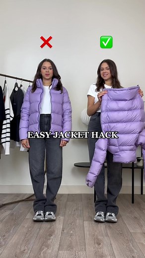 MOST VIRAL JACKET HACK OF 2022 😱 Save for later to wear your jacket multiple ways 💗 Hit the for daily #fashionhacks 👀 #jackethack #stylinghacks #stylingtips #croppedjacket