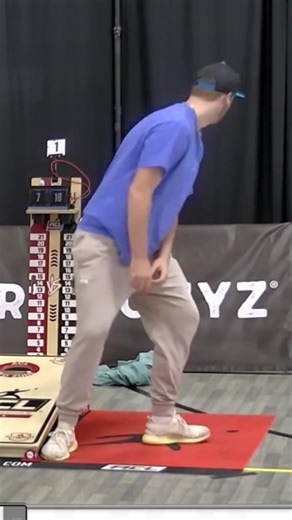 He was so confident too. 😭 #cornhole #americancornholeleague | Cornhole League