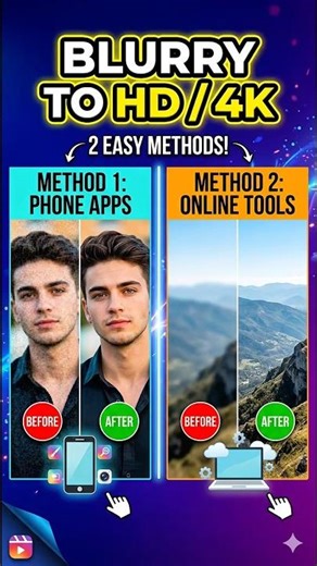 Fix Blurry Photos in Seconds 🔥 Convert Old Pics to 4K HD
