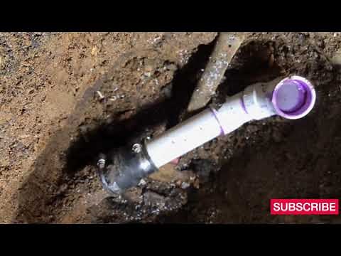 How to fix a broken cast iron pipe underground with Luis.