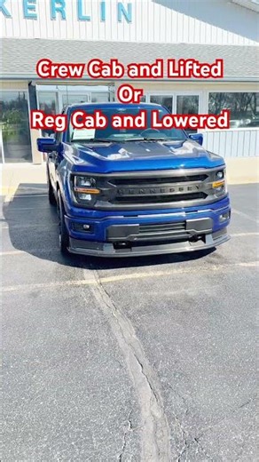#lifted or #loweredtrucks crew cab or regular cab short bed? Both have 800+HP #v8 #ford #trucklife