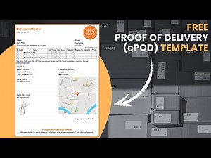 Proof of Delivery Template: ePOD Structure for Delivery Confirmation
