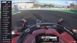 Dashcam footage shows fumes from terror attack explosion while F1 stars practice