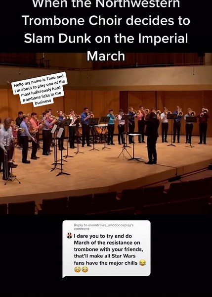 Impressive Trombone Performance - Imperial March