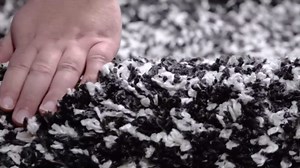 Unique Loom Hygge Shag Collection Area Rug - Gradient (4' 1" x 6' 1" Rectangle, Black and White)