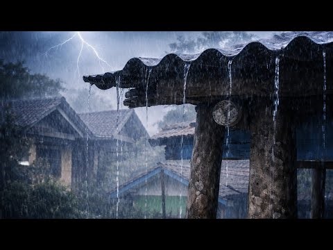 Continuous Heavy Rain Sounds for Sleep | Fall Asleep Fast & Relieve Insomnia