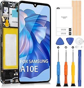 for Samsung Galaxy A10e Screen Replacement Kits, LCD Display for Samsung A10e 2019 A102 A102U A102DS A102D A102F A102F/DS SM-S102 S102DL 5.83" LCD Display Touch Digitizer Full Assembly with Frame