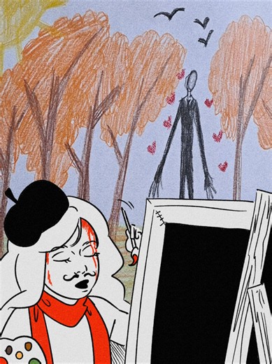 осень близко #slendermansion #slenderman #creepypasta #fanart | slenderman