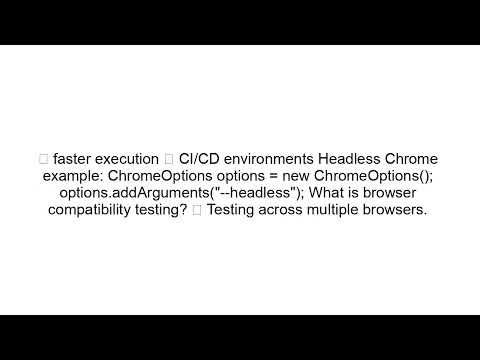 Selenium Interview Questions and Answers (Beginner to Advanced)
