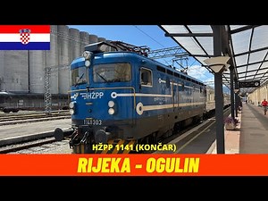 Cab Ride Rijeka → Ogulin (Zagreb–Rijeka railway - M202, Croatia, July 2025) driver's view 4K