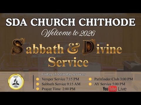 SDACT || Sabbath & Divine Service || 14 FEB 2026 || #aakashyogaraj