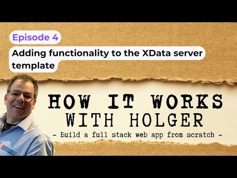 Episode 4: Adding functionality to the XData server template