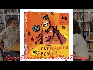Cockroach Poker.  Rules, set-up and play through.