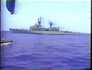 #OTD in 1989, the Navy postponed a test of the Trident II ballistic missile after Greenpeace activists entered the zone and managed to tie an anti-nuclear flag to the mast of USS Tennessee (SSBN-734). The Navy was able to successfully test the missile four months later when Navy frogmen cut the fuel lines of nearby Greenpeace boats before they were able to interfere. | U.S. Naval Institute