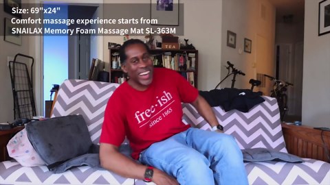 Snailax Memory Foam Massage Mat with Heat, 10 Vibrating Motors Full Body Massager Pad for Back Pain Relief, 6 Heating Pads for Neck, Lumbar, and Leg - Gifts for Men/Women