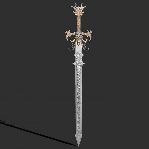 Creating A Fantasy Sword In Zbrush -Turntable