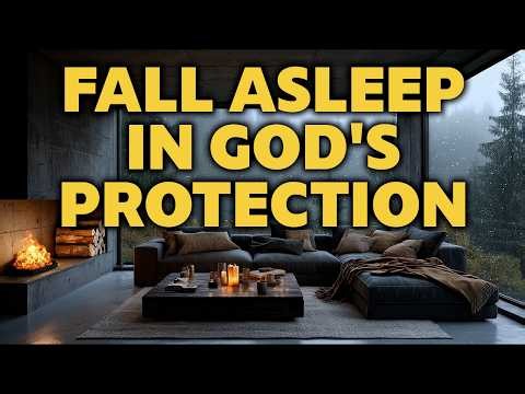 Fall Asleep Instantly 🙏 | God’s Protection Scriptures with Soothing Rain for Deep Sleep 🌙