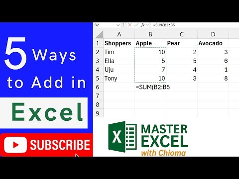 Summation in Excel #addition || 5 Easy Ways to Add Numbers in Excel (Beginner-Friendly!)