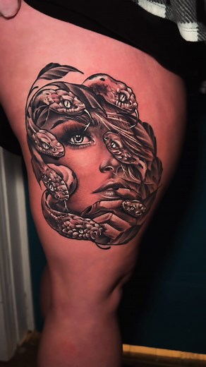 This was my take on creating a Medusa tattoo unlike the 1000s that are already out there. 🤘🏼 -Neil- | Primal Arts tattoo Studio