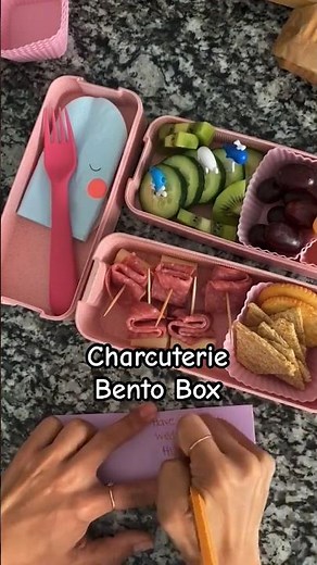 Cheese, Meats, and Crackers bento box for my kids :)