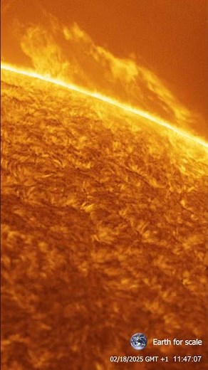 Hot Plasma Moving Along The Sun's Magnetic Field Lines Captured With My Telescope #solarimaging