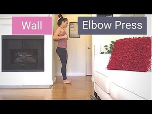 Wall Elbow Press (back exercise) -- Ease Into Movement & Strength at Home