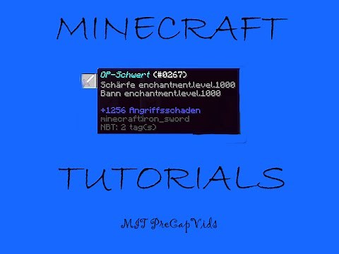 MINECRAFT OP-SCHWERT MACHEN [1.8] (Command) TUTORIAL #001