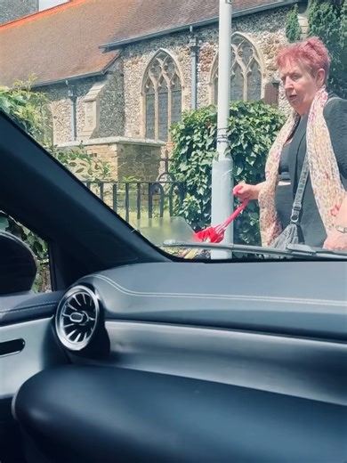 Church Going Karen Tells me Where to Park