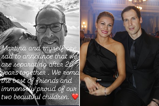 Emotional Chelsea legend Petr Cech splits from wife after 26 years