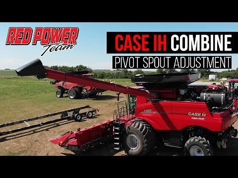 Case IH Combine Pivot Spout Adjustment | Red Power Team Combine Tips