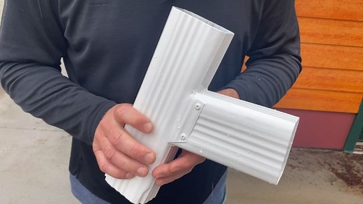Watch VYH Downspout Gutter Y Connector 2x3 High Gloss White on Amazon Live