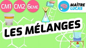 Les mélanges CM1 - CM2 - 6ème - cycle 3 - Sciences - Structure commune aux êtres vivants