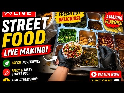 LIVE Street Food Mixing Bowl 🥗 Amazing Chinese Snack Mix | Fresh & Crunchy Food