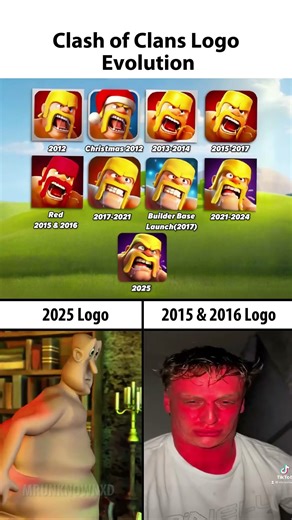 Clash of Clans Logo Evolution💀