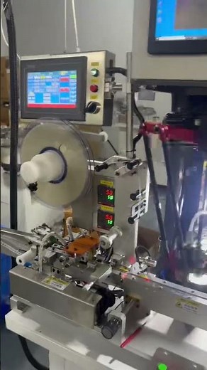 Kapton sticking&taping machine #semiconductor#Round kapton sticking machine