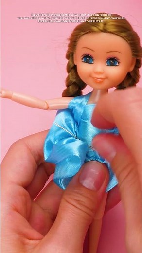 🎀 Sweet Surprise! DIY Candy-Filled Doll Dress Tutorial 🍬✨#learning #craft #kidsfun #kidslearning