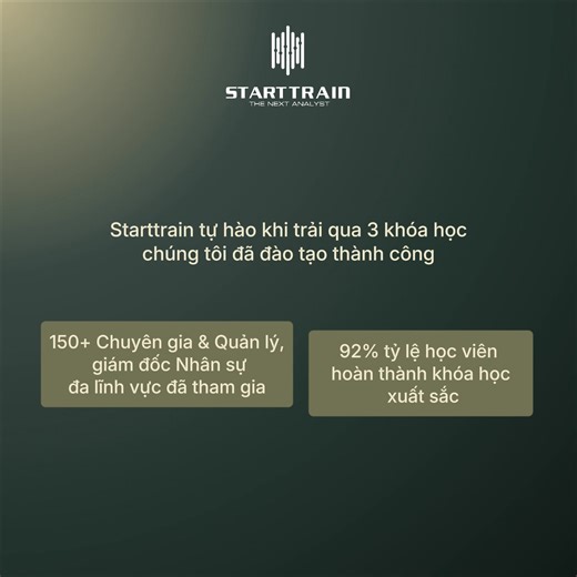 BUSINESS INTELLIGENCE HR ANALYTICS – KHÓA HỌC PHÂN TÍCH DỮ LIỆU DÀNH RIÊNG CHO NHÂN SỰ ĐẦU TIÊN TẠI VIỆT NAM Trong kỷ nguyên số, HR không thể chỉ "làm nghề" bằng cảm tính. Nhưng khi CEO hỏi: "Vì sao nhân tài rời đi?", "Hiệu quả đào tạo nằm ở đâu?", phần lớn chúng ta vẫn loay hoay với Excel thủ công và thiếu những bằng chứng định lượng thuyết phục. Thấu hiểu rào cản đó, Starttrain – Đối tác đào tạo của IEEE Computer Society – chính thức ra mắt chương trình đào tạo tiên phong với triết lý "3 KHÔNG