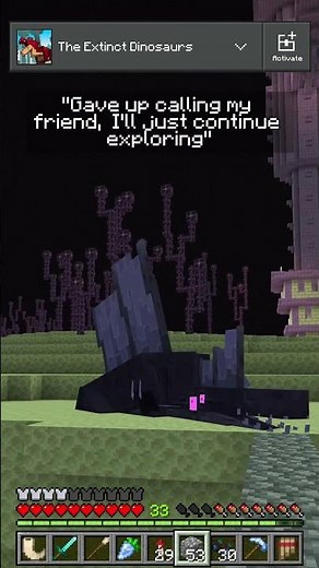 I Was Just Exploring… Then the Void Spine Appeared 👀🦖 #Minecraft #addon