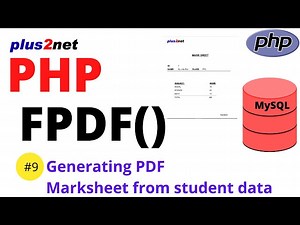 Generating PDF by using variable from query string with matching data from MySQL table.
