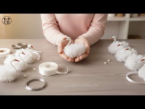 Fluffy Swan DIY🦢 How To Make A Swan | Step-By-Step Tutorial 😍